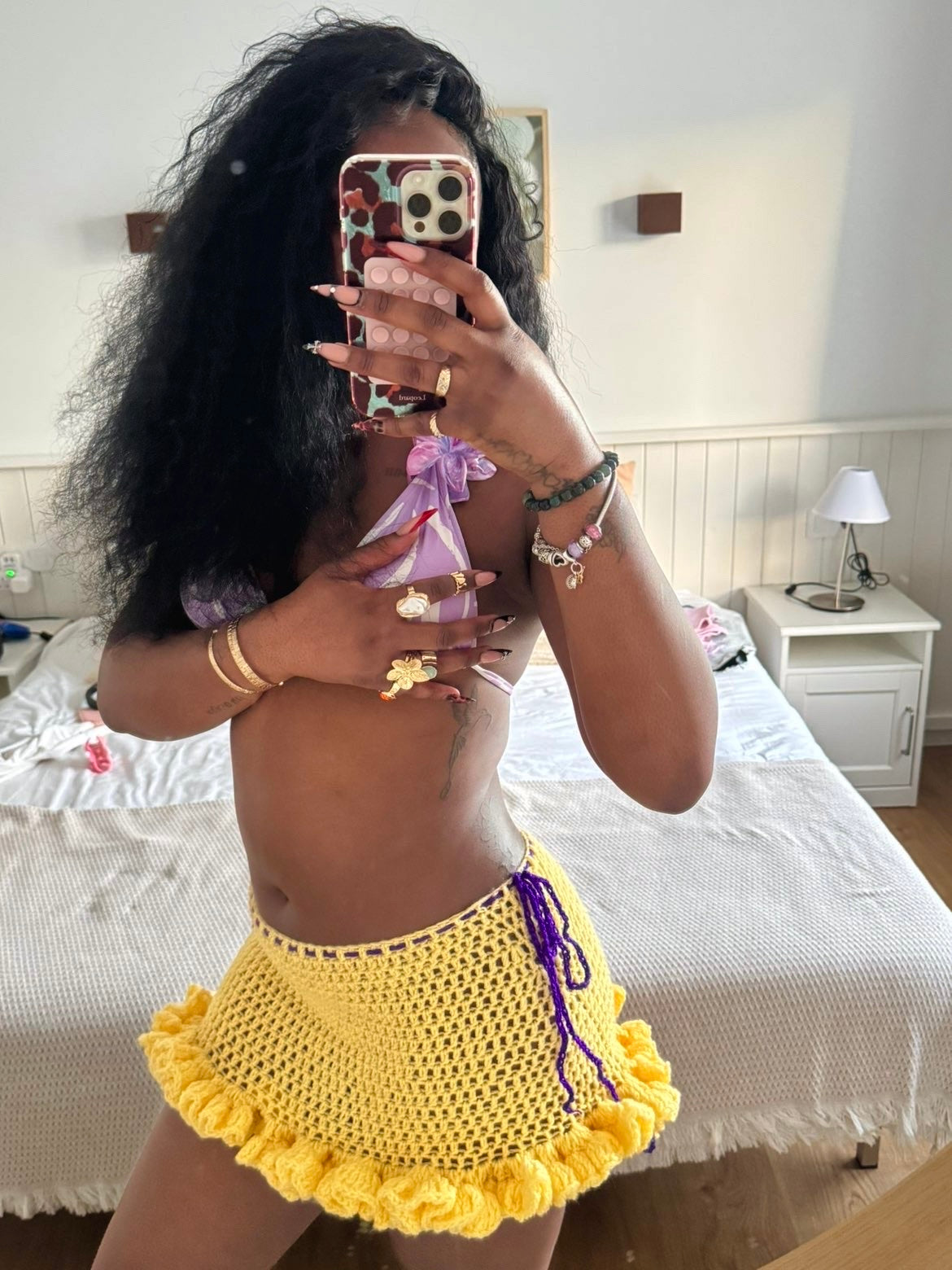 Limoncello Ruffle Mini Skirt