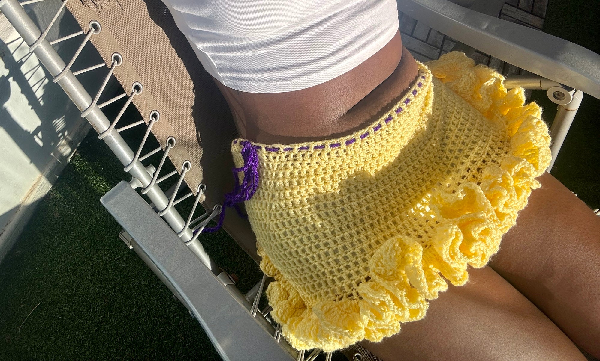 Limoncello Ruffle Mini Skirt